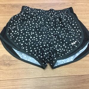 Women’s Nike dri-fit black with stars shorts built in liner